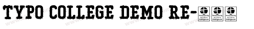 Typo College Demo Re字体转换